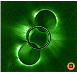 image Raie verte coronale