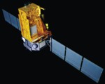 Voir la vue d'artiste du satellite INTEGRAL en orbite (copyright ESA) en grand format