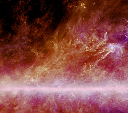Poussière froide détectée par Planck