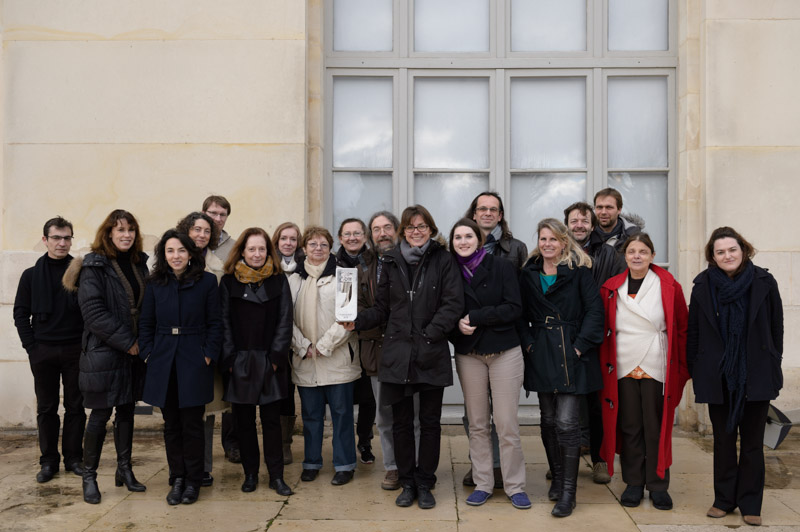 Part of the DIM-ACAV group, in front of the Paris Observatory