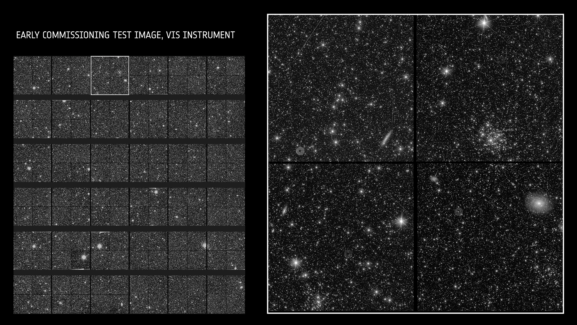 Figure 1 : Image de test de la mise en service précoce, instrument VIS