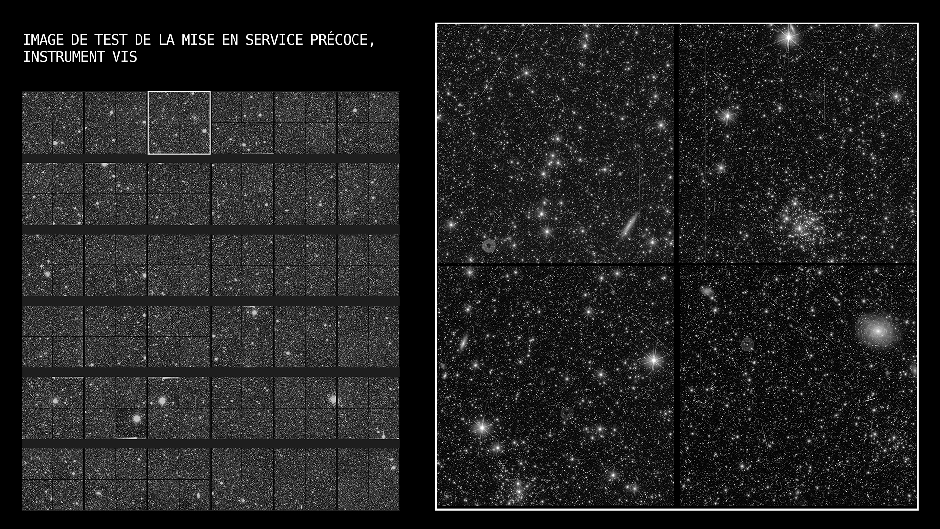 Figure 1 : Image de test de la mise en service précoce, instrument VIS